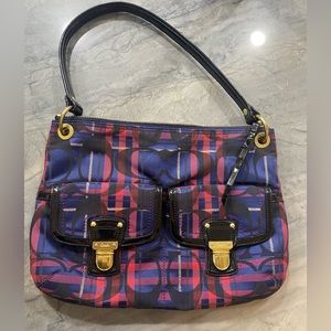 Coach Poppy tartan purse